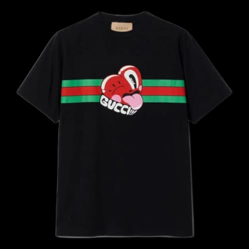 Gucci Graphic Cotton T-shirt 'Black'
