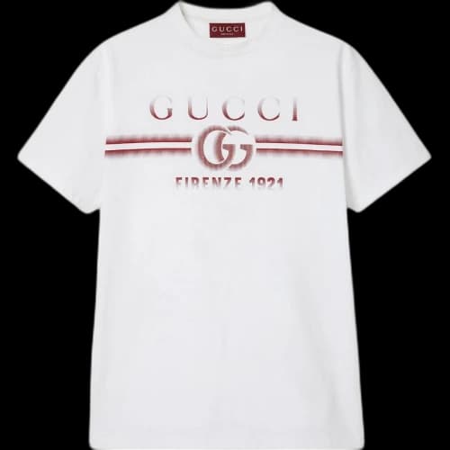 Gucci Print Cottin Jersey T-shirt 'White'