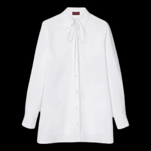 Gucci Heavy Cotton Poplin Shirt 'White' (Women's)