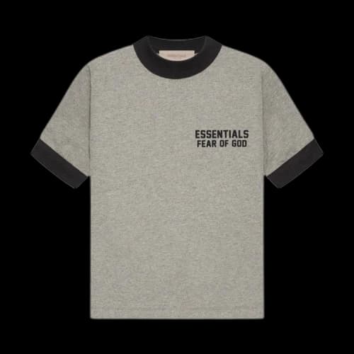 Fear of God Essentials Kids Ringer Tee 'Dark Oatmeal'