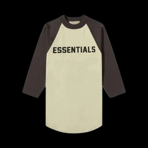 Fear of God Essentials Kids 3/4 Sleeve Baseball Tee 'Wheat'