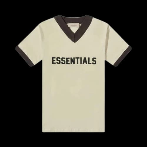 Fear of God Essentials Kids V-Neck Tee 'Wheat'