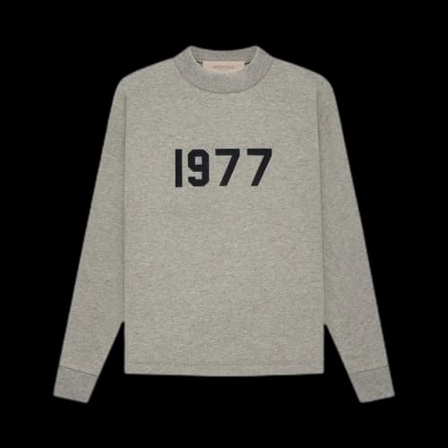 Fear of God Essentials Kids Long-Sleeve Tee 'Dark Oatmeal'