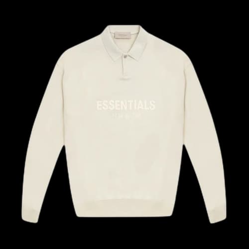 Fear of God Essentials Kids Long-Sleeve Polo 'Wheat'