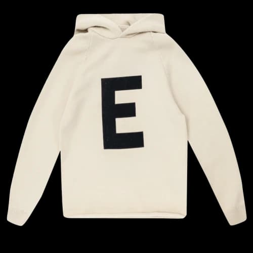 Fear of God Essentials Kids Big E Knit Hoodie 'Wheat'