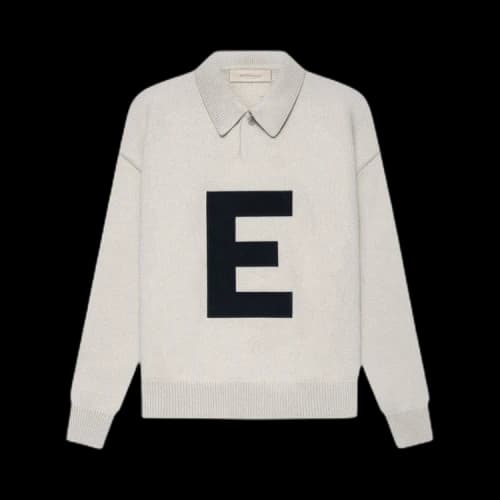 Fear of God Essentials Kids Big E Knit Polo 'Wheat'