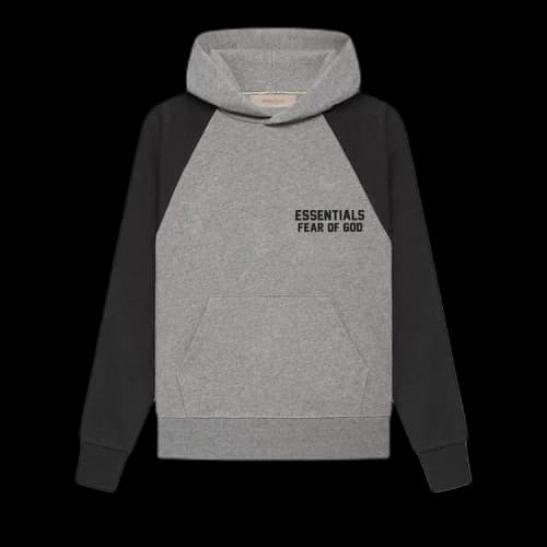 Fear of God Essentials Kids Raglan Hoodie 'Dark Oatmeal'