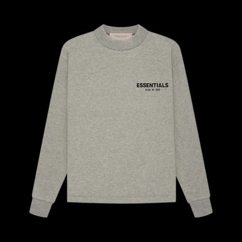 Fear of God Essentials Kids Essentials Long-Sleeve Tee 'Dark Oatmeal'
