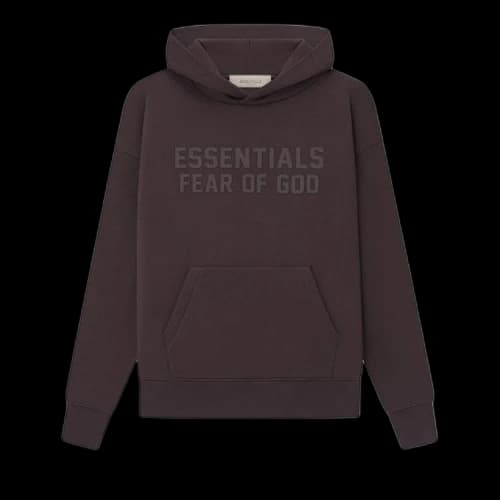 Fear of God Essentials Kids Hoodie 'Plum'