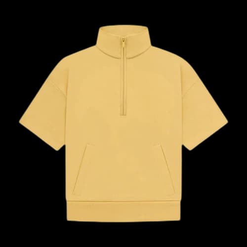 Fear of God Essentials Kids Half Zip French Terry Mockneck 'Light Tuscan'