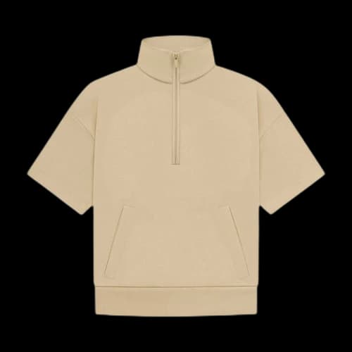 Fear of God Essentials Kids Half Zip French Terry Mockneck 'Sand'