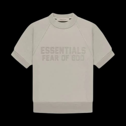 Fear of God Essentials Kids Short-Sleeve Terry Sweatshirt 'Seal'