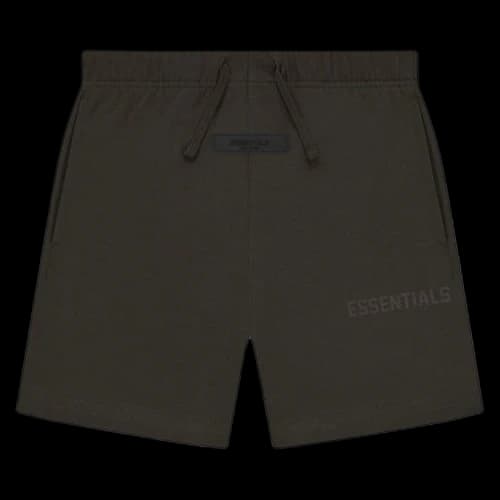 Fear of God Essentials Kids Jersey Shorts Off Black