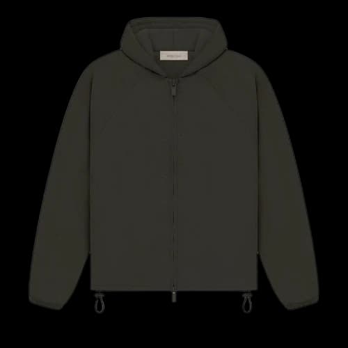 Fear of God Essentials Kids Full Zip Jacket 'Off Black'
