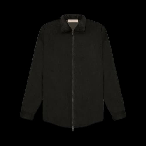Fear of God Essentials Kids Filled Corduroy Shirt Jacket 'Off Black'