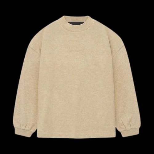 Fear of God Essentials Kids Long-Sleeve Tee 'Gold Heather'