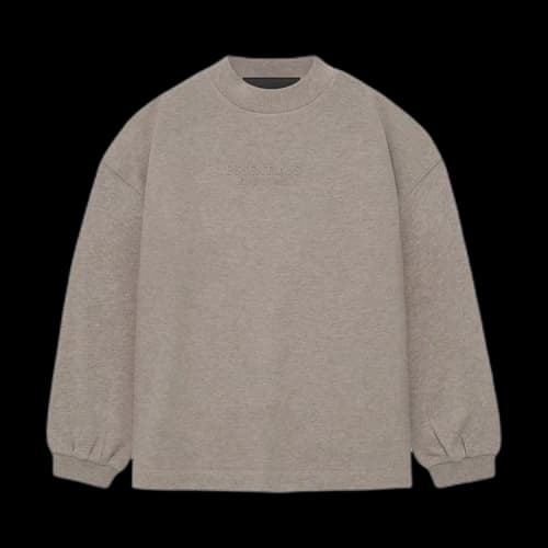 Fear of God Essentials Kids Long-Sleeve Tee 'Core Heather'
