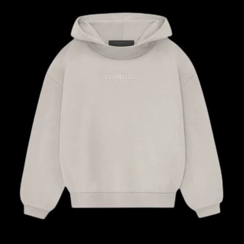 Fear of God Essentials Kids Hoodie 'Silver Cloud'