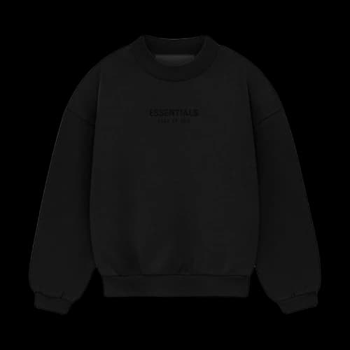 Fear of God Essentials Kids Crewneck 'Jet Black'
