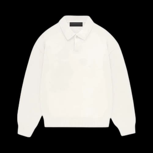 Fear of God Essentials Kids Knit Polo 'Cloud Dancer'