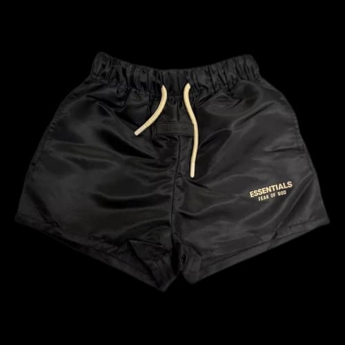 Fear of God Essentials Running Short 'Jet Black'