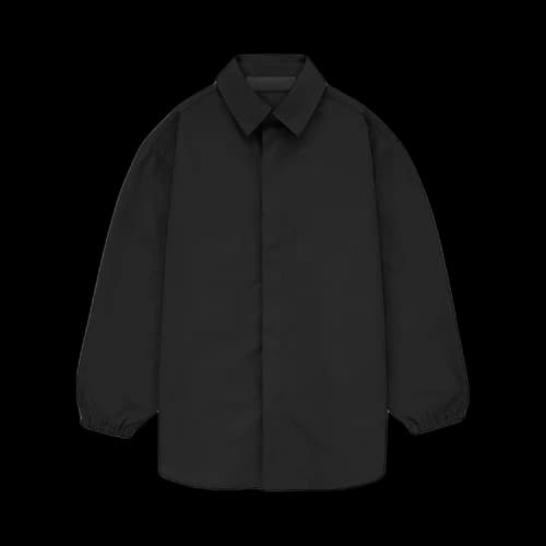 Fear of God Essentials Kids Button Down Shirt 'Jet Black'