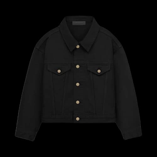 Fear of God Essentials Kids Denim Jacket 'Jet Black'