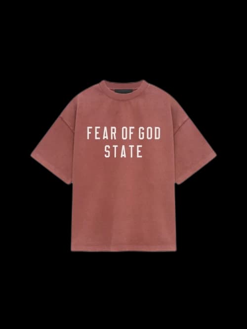 Fear of God Essentials Kids Heavy Crewneck Tee Crimson