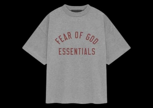 Fear of God Essentials Kids Jersey Crewneck Tee Dark Heather