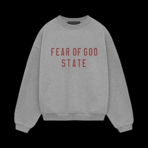 Fear of God Essentials Kids Fleece Crewneck Dark Heather