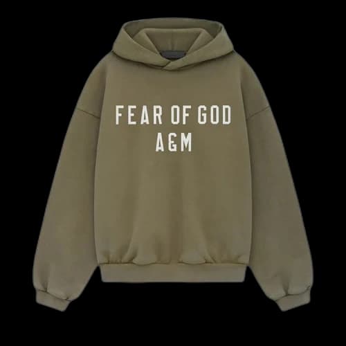Fear of God Essentials Kids Heavy Fleece Hoodie 'Military'