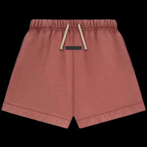 Fear of God Essentials Kids Heavy Fleece Soccer Short Crimson