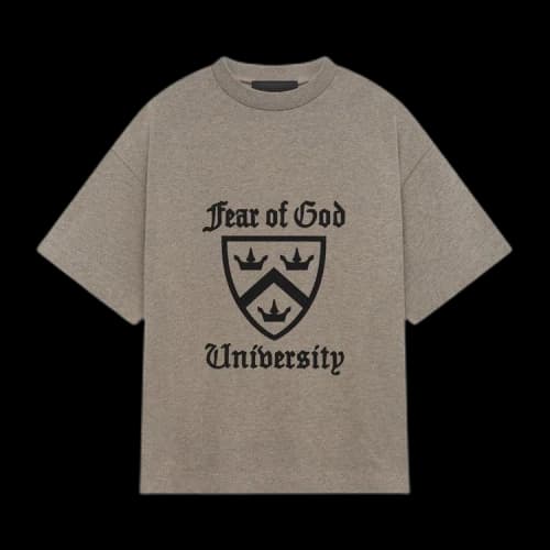 Fear of God Essentials Kids Heavy Crewneck Tee 'Heather Grey'