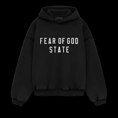 Fear of God Essentials Kids Heavy Fleece Hoodie 'Black'
