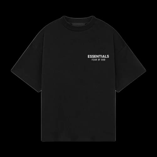 Fear of God Essentials Kids Jersey Crewneck Tee (FW24) Black