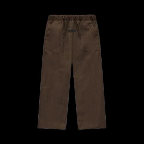 Fear of God Essentials Kids Textured Nylon Tech Pants Brown