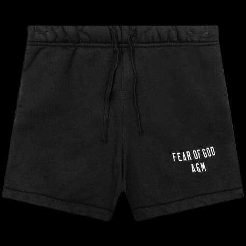 Fear of God Essentials Kids Heavy Fleece Soccer Short (FW24) Black