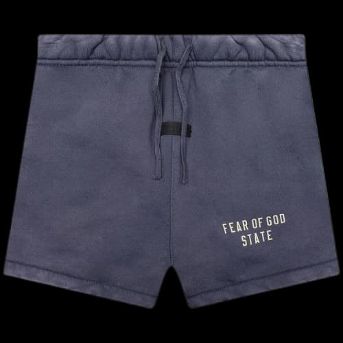 Fear of God Essentials Kids Heavy Fleece Soccer Short Marine