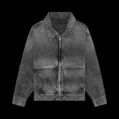 Fear of God Essentials Kids Denim Trucker Jacket Vintage Black