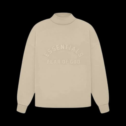 Fear of God Essentials Kids Long-Sleeve Tee 'Dusty Beige'