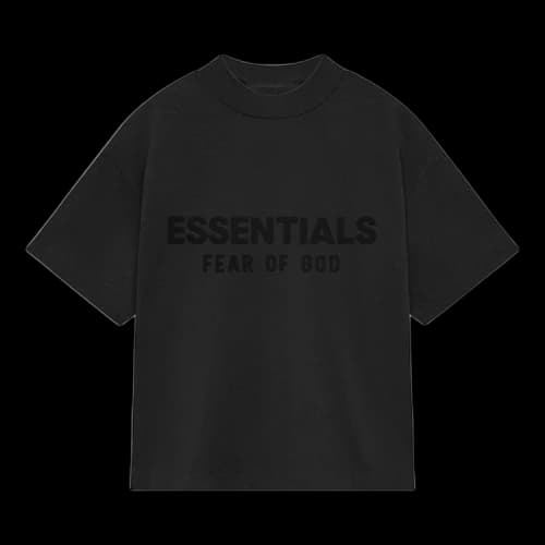 Fear of God Essentials Kids Crewneck T-Shirt 'Jet Black'