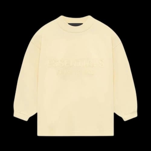 Fear of God Essentials Kids Long-Sleeve Tee 'Garden Yellow'