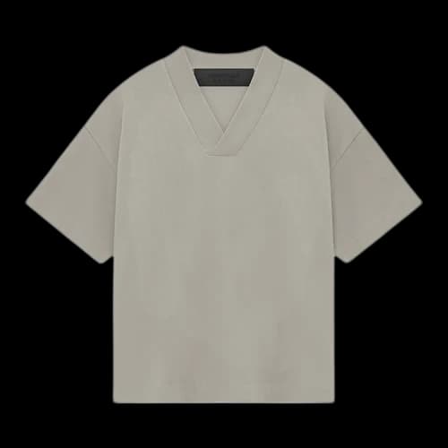 Fear of God Essentials Kids V Neck T-Shirt 'Seal'