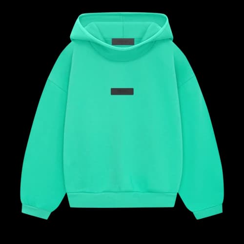 Fear of God Essentials Kids Hoodie 'Mint Leaf'