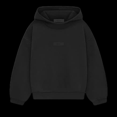 Fear of God Essentials Kids Hoodie 'Jet Black'