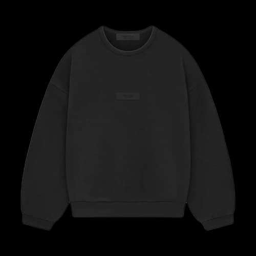 Fear of God Essentials Kids Crewneck Sweater 'Jet Black'