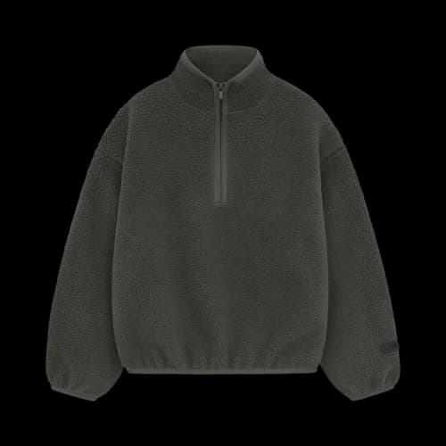 Fear of God Essentials Kids Polar Fleece Half Zip Mockneck 'Ink'