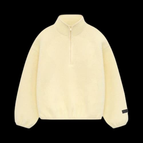 Fear of God Essentials Kids Polar Fleece Half Zip Mockneck 'Garden Yellow'