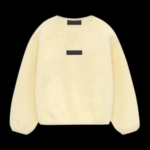 Fear of God Essentials Kids Polar Fleece Crewneck 'Garden Yellow'