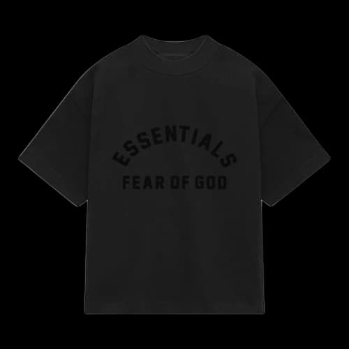 Fear of God Essentials Kids Heavy Jersey Crewneck T-Shirt 'Jet Black'